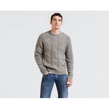 FISHERMAN CABLE CREW SWEATERS LEVI'S